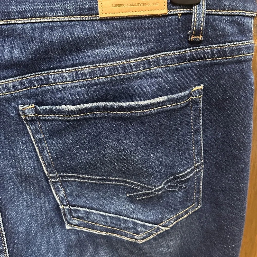 BKE Payton Dark Blue Boot Cut Jeans - Picture 7 of 9